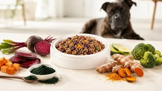 Cúrcuma, remolacha y espirulina, superalimentos usados en las recetas de CorsoDogs